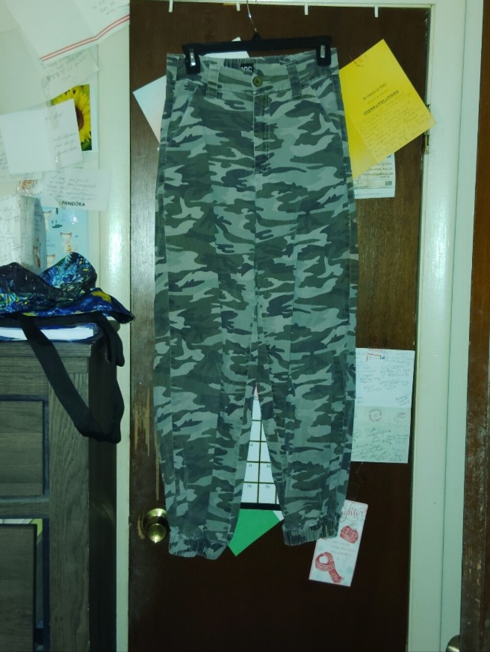 BDG Camo Khaki Baggy Joggers - Size Small